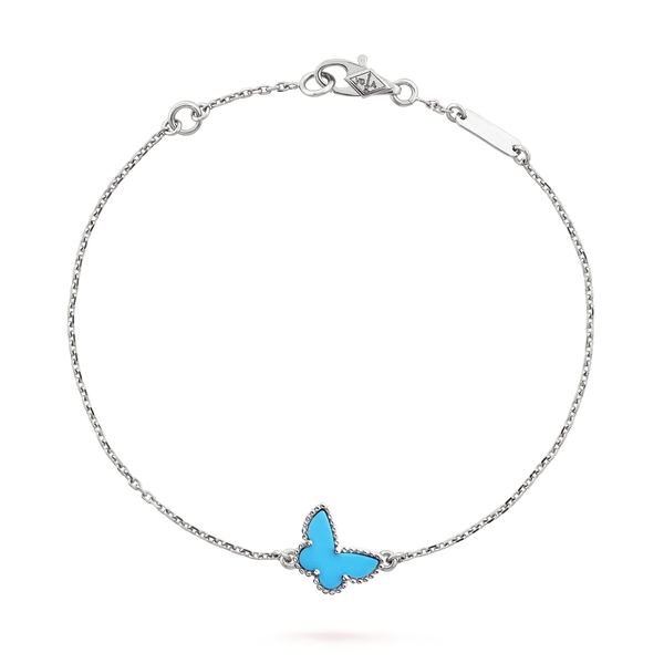 ˇTrend JewelryˇBUTTERFLY TURQUOISE BUTTERFLY BRACELET SILVER