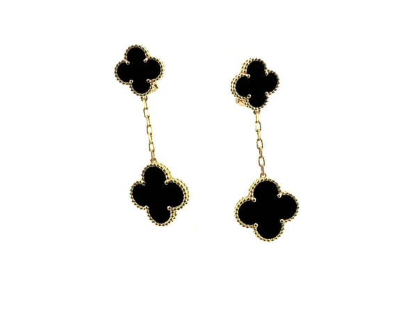 ˇTrend JewelryˇCLOVER 2 MOTIFS  EARRINGS (MULTIPLE CHOICESC